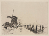 KG 09149
<br/>
Schaatsenrijders op een vaart bij Maassluis
<br/>
<em>Jongkind, Johan Barthold (1819-1891)</em>